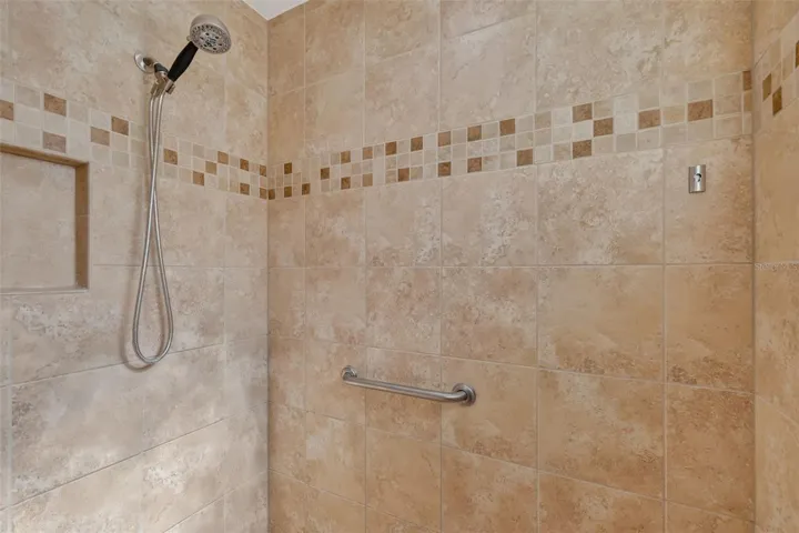 Master shower