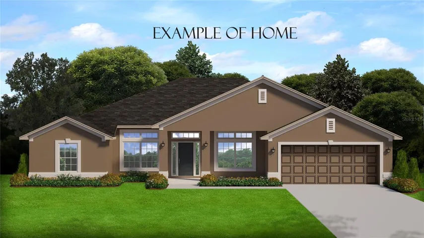 Example of house- not actual house or colors.