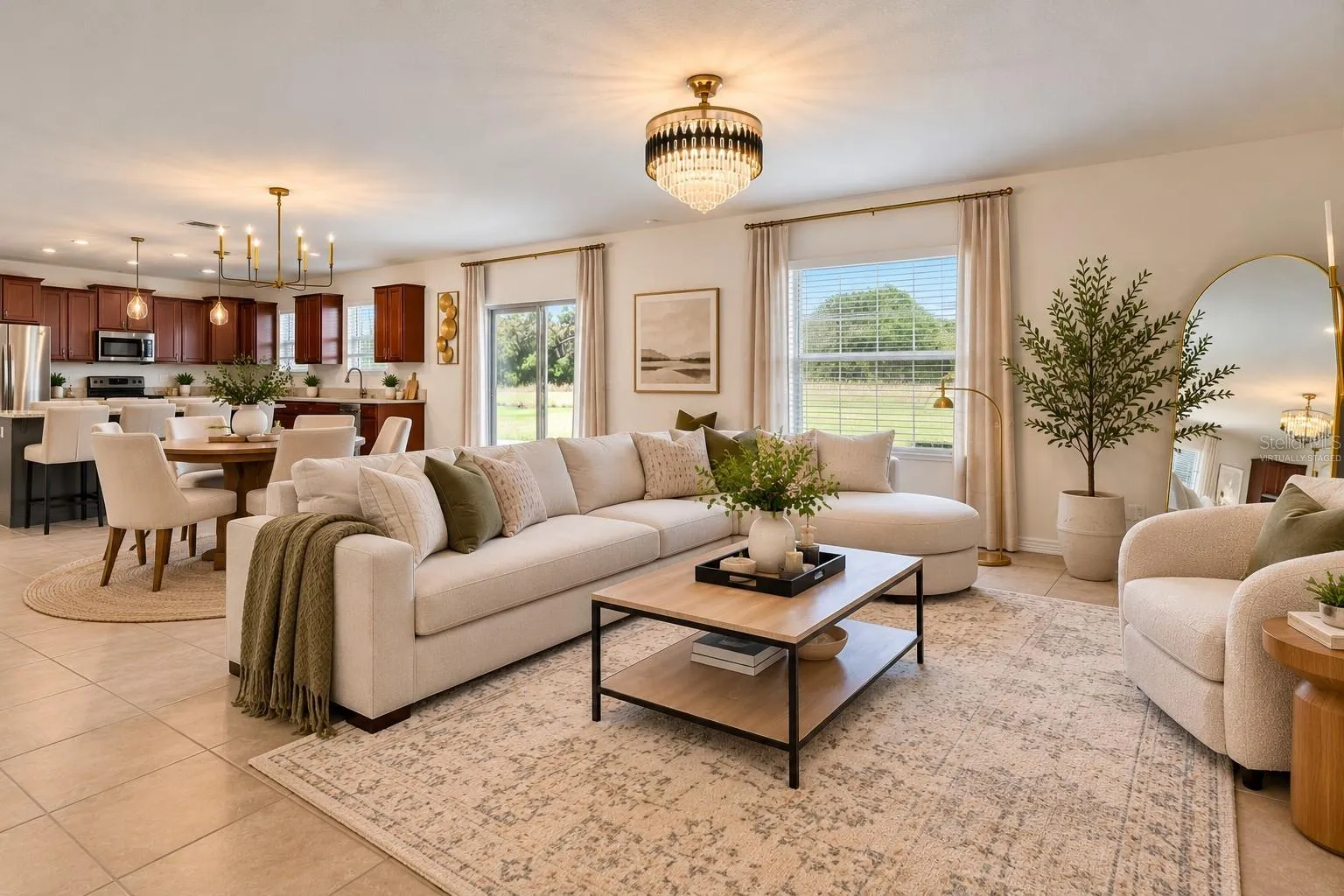 Living Room “virtually staged”