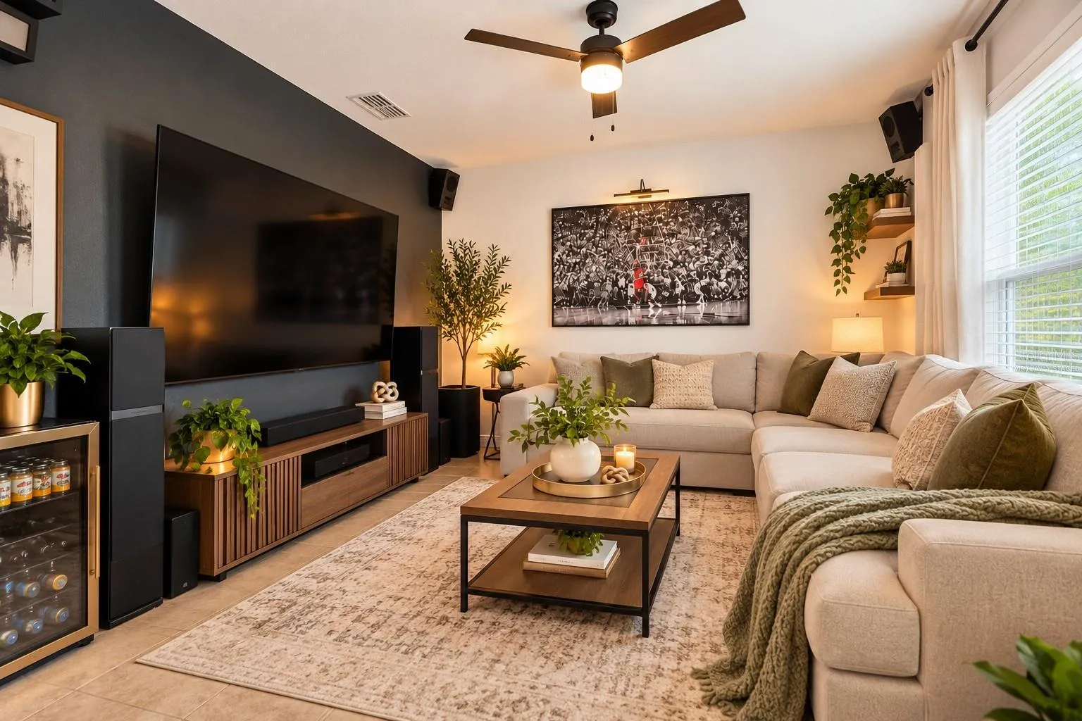 Den “ virtually staged”