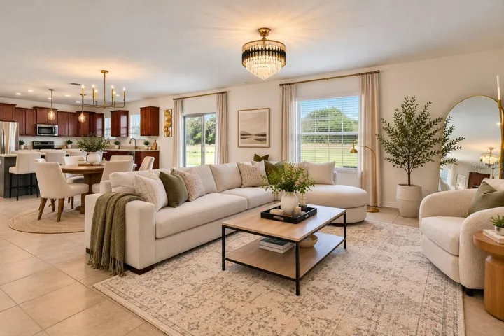 Living Room “virtually staged”