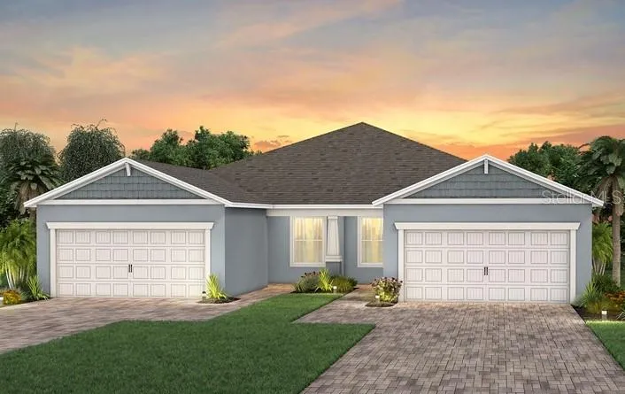 Exterior Design. Artistic rendering for this new construction home. Pictures are for illustrative purposes only. Elevations, colors and options may vary.