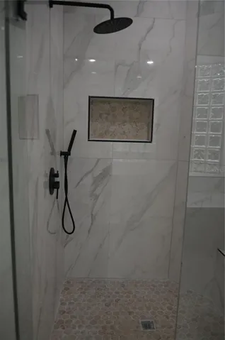 Master bathroom shower area