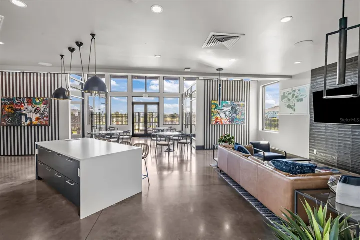Inside of clubhouse