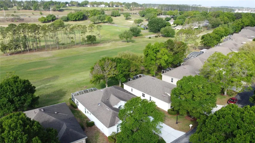 Back view of golf course