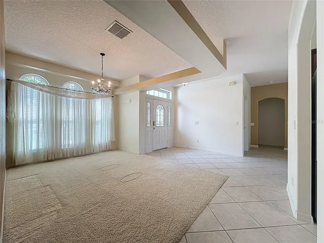 Entry way with leaded glass door