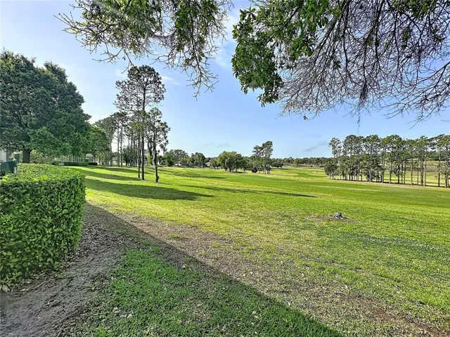 View out to golf course