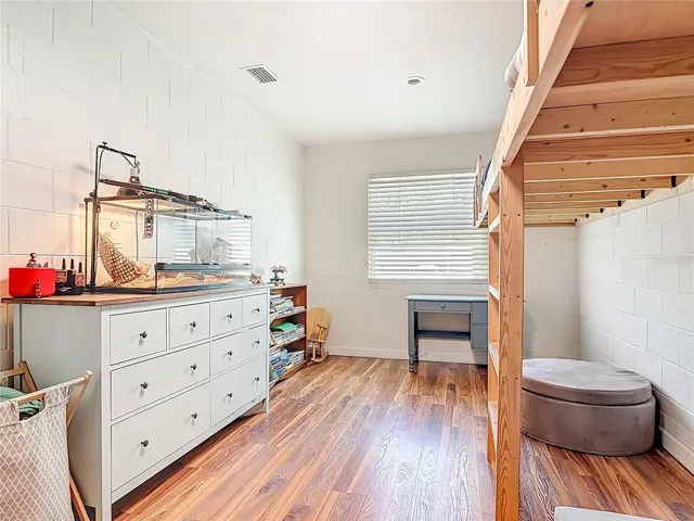 Bonus room currently being used as fourth bedroom and kids space