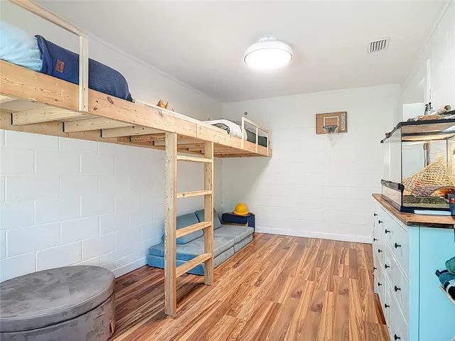 Bonus room currently being used as fourth bedroom and kids space
