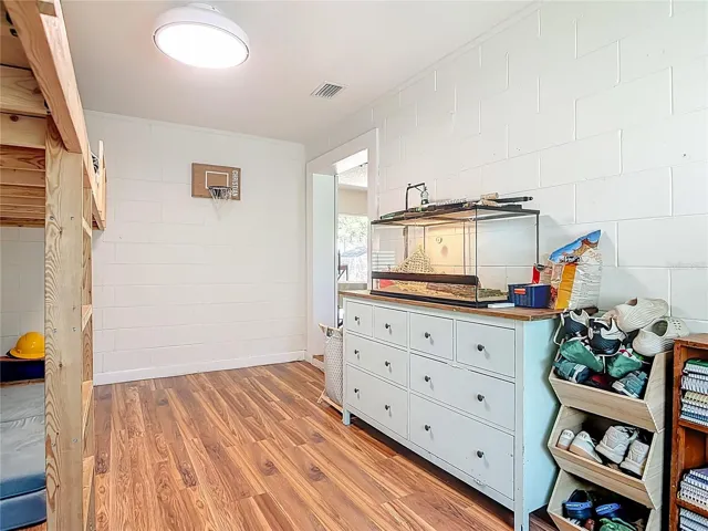 Bonus room currently being used as fourth bedroom and kids space