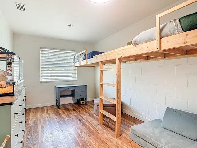 Bonus room currently being used as fourth bedroom and kids space