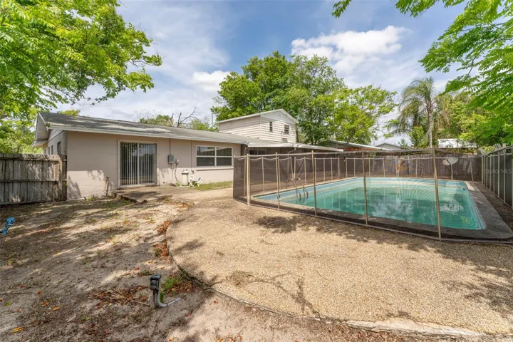 Backyard (new fence installed)
