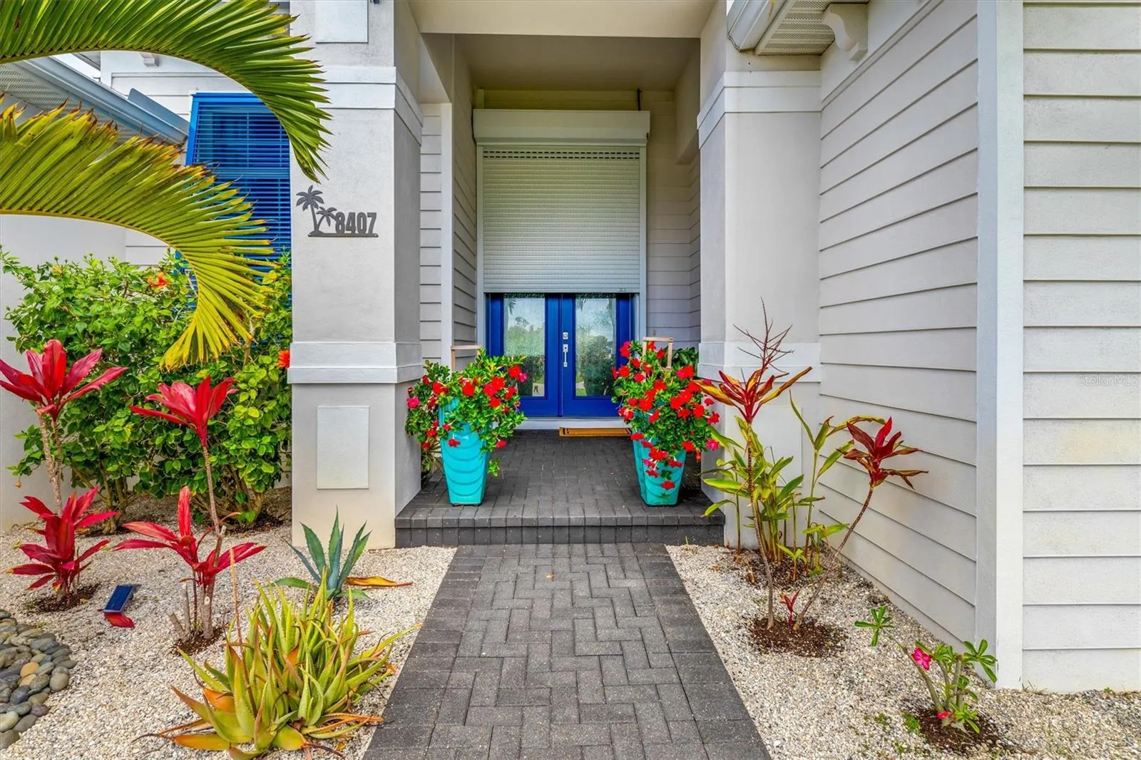 Remote Controlled Metal Shutters Front of Home