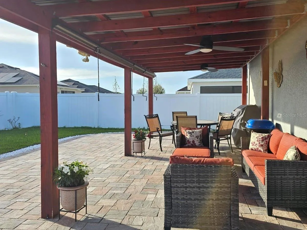Patio covered area