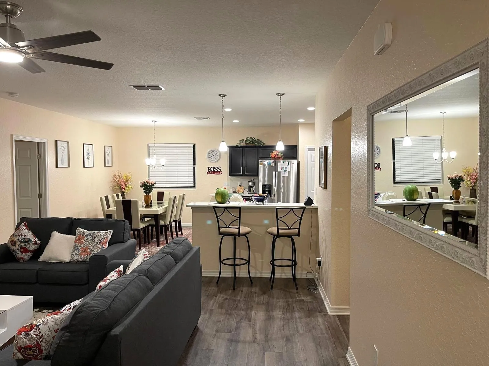 Living room - Dining room - kitchen