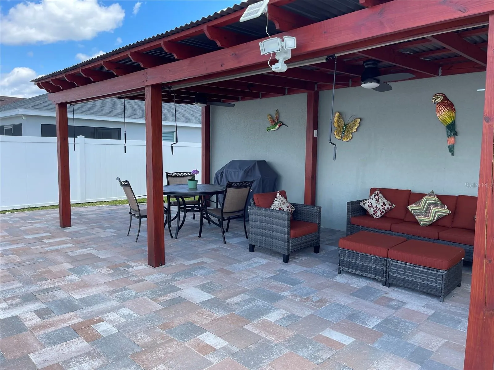 Patio covered area