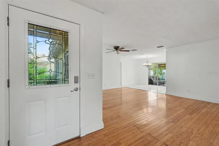 Foyer, real wood floors