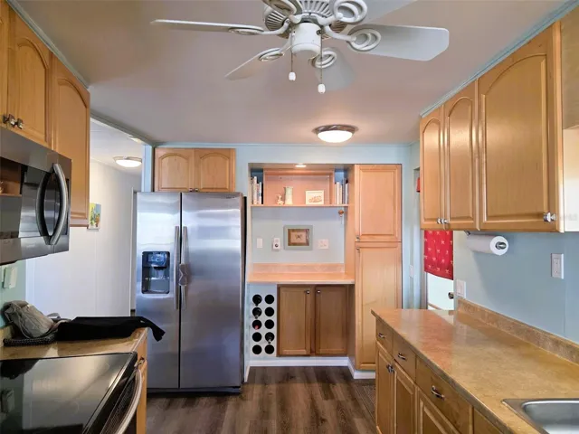 Beautiful wood cabinets