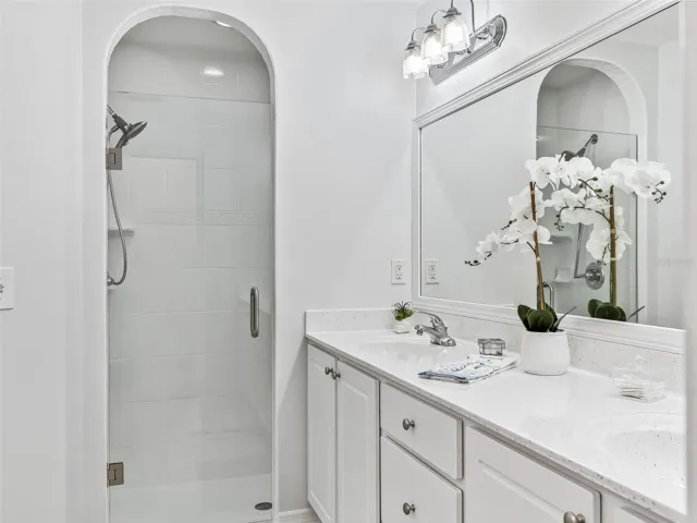Update Walk in Shower w/Custom Made Frameless Door