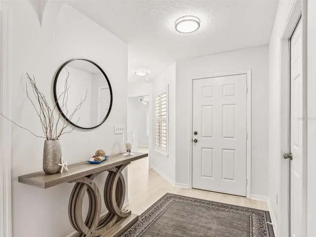 Foyer w/New Light Fixture