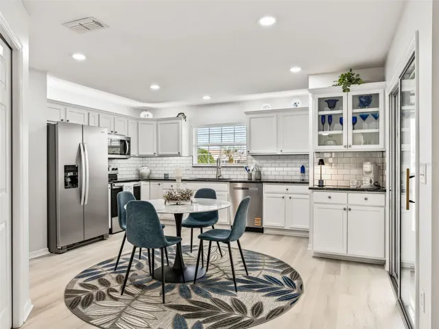 Kitchen w/New LED Recessed Lighting & New Tile Backsplash