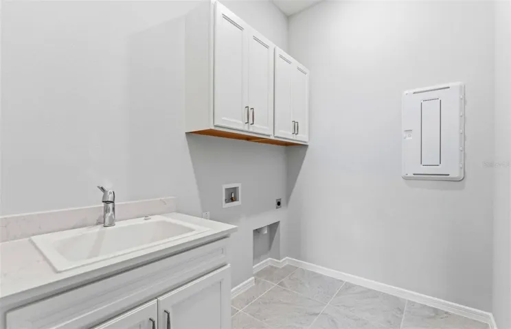 Laundry Room w/Built-in Cabinets