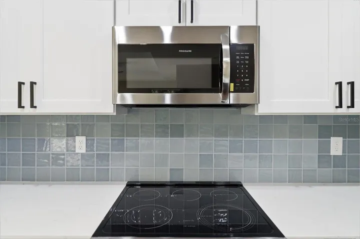 Stovetop and backsplash