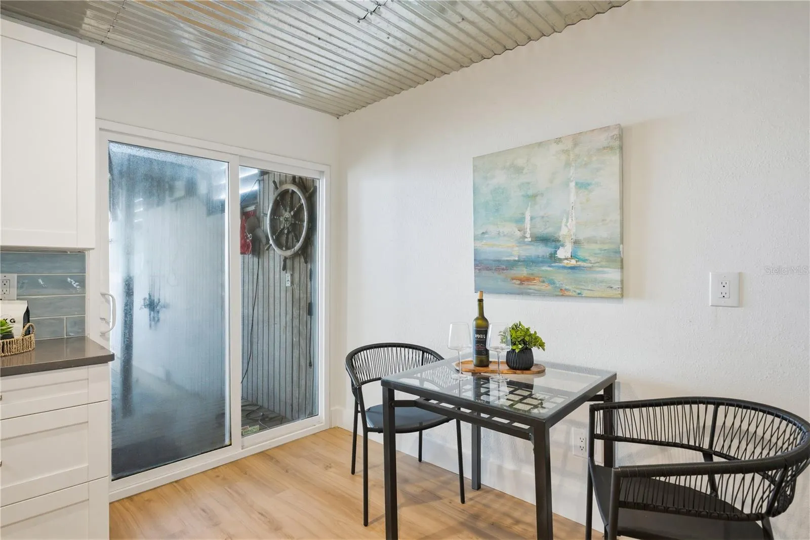 Guest House Sliding Door to Boathouse