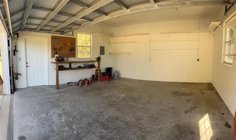 Detached 2 Car Garage w/ workshop