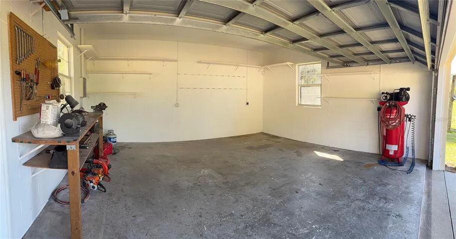 Detached 2 Car Garage w/ workshop