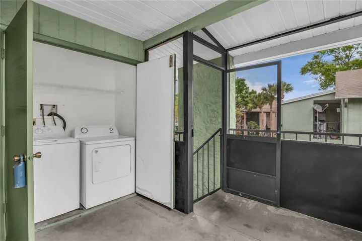 Patio & Laundry Closet