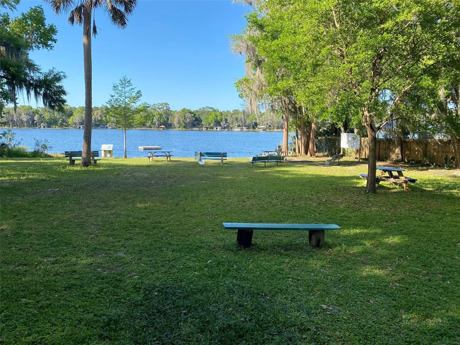 Public swimming area on Lake Santa Fe
