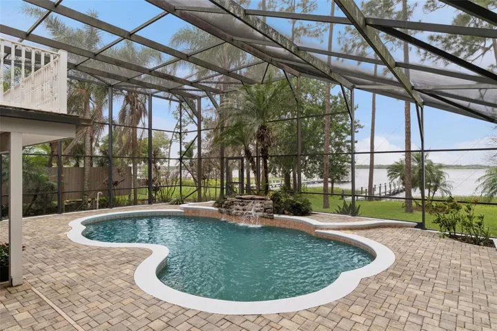 Enjoy lake views from your private pool.