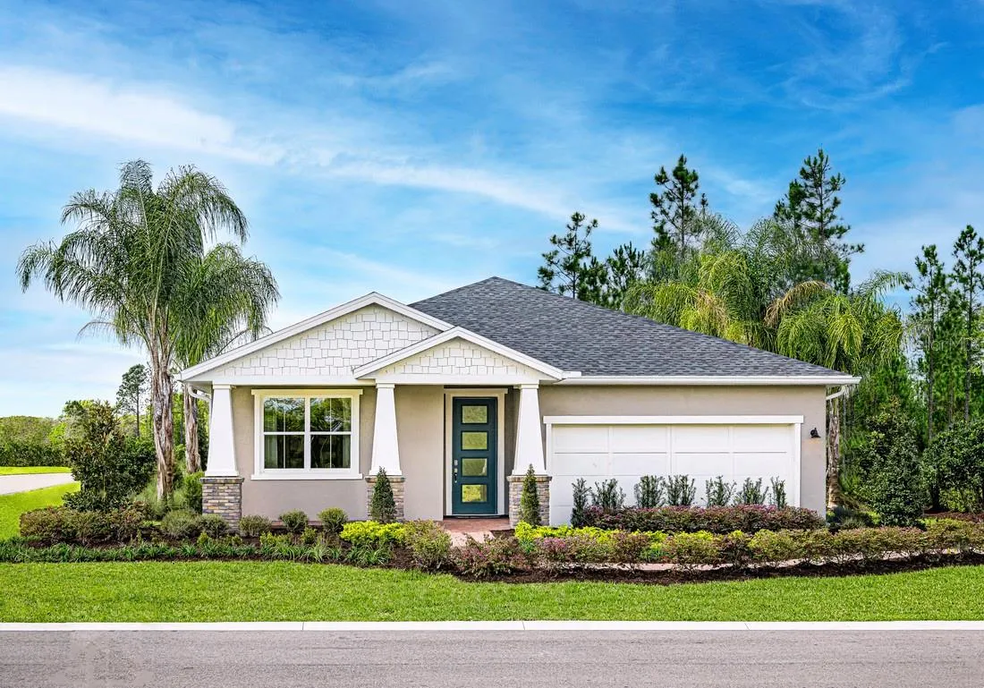 Charming craftsman exterior with soft neutral tones, inviting textures, and relaxed curb appeal.