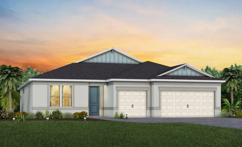 Exterior Design. Artistic rendering for this new construction home. Pictures are for illustrative purposes only. Elevations, colors and options may vary.