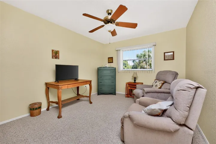Bedroom #2 is currently used as a TV room.