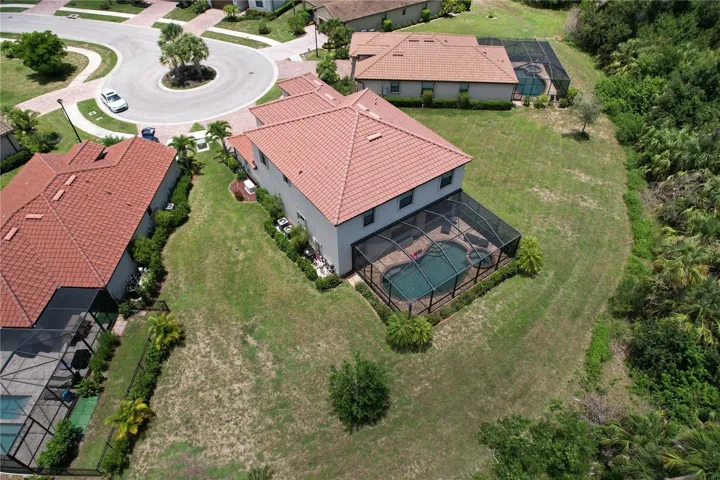 Rear Aerial View of Yard