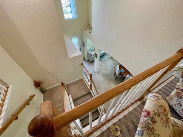 View of Entry Foyer from Second Floor Mezzanine Area
