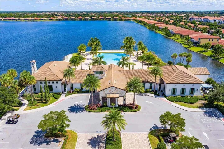 Expansive clubhouse with infinity pool