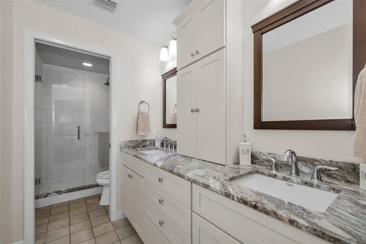En suite bathroom.