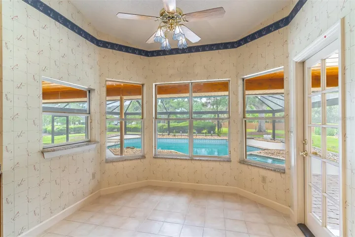 Eat-In Area with Direct Access to Patio and Pool