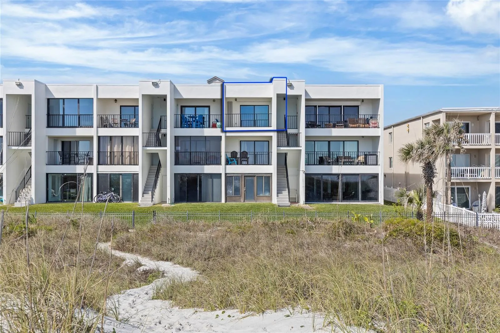 Direct beach access allows for effortless coastal living--morning walks on the sand, ocean sunrises, and year-round enjoyment.