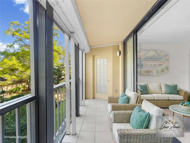 Staged patio