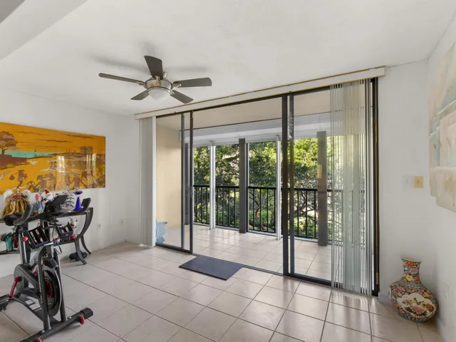 Bonus space overlooking patio