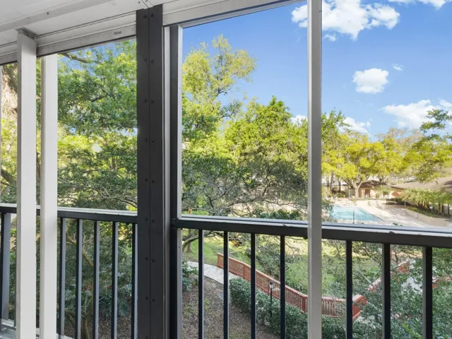 Beautiful views of pool and mature landscaping!