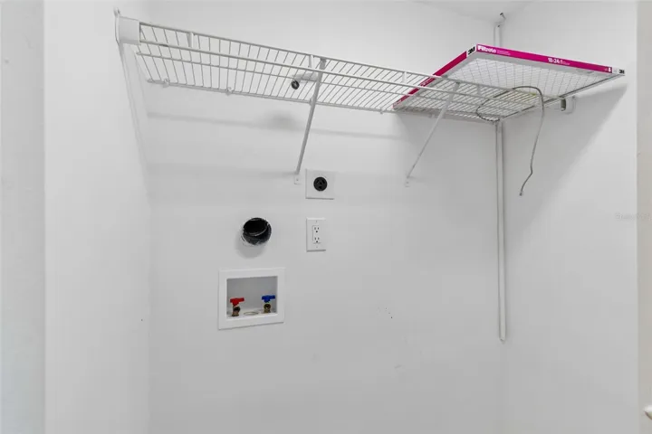 Inside laundry room