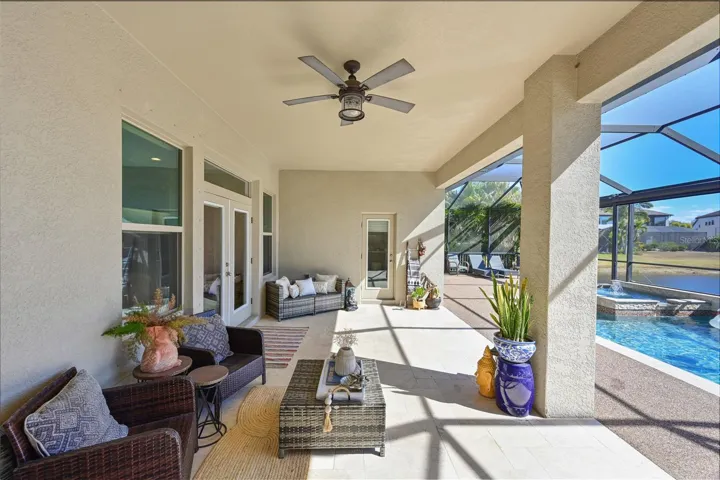 Abundant outdoor living space surrounds the pool—perfect for entertaining, relaxing, and enjoying the Florida sunshine year-round.
