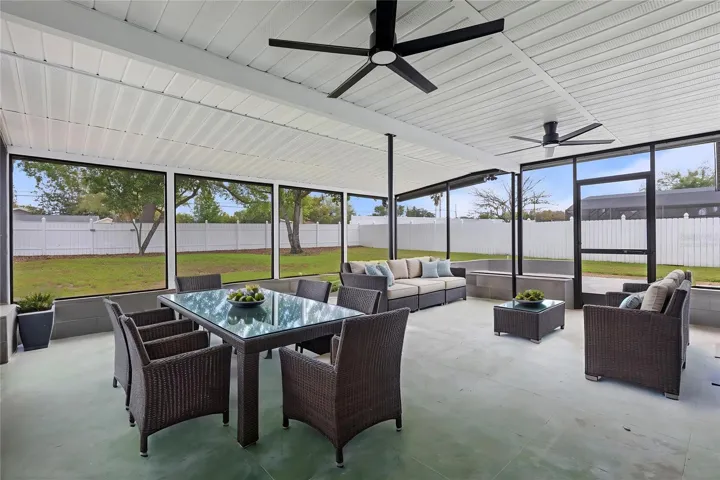 Screened Patio Virtually Staged