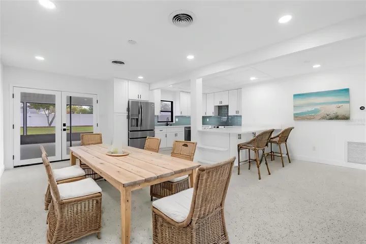 Family Room/Dining Room Virtually Staged