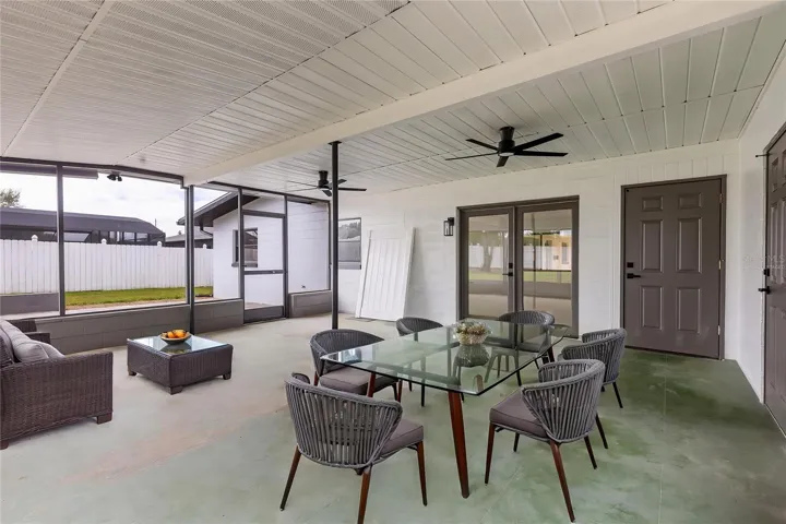 Screened Patio Virtually Staged